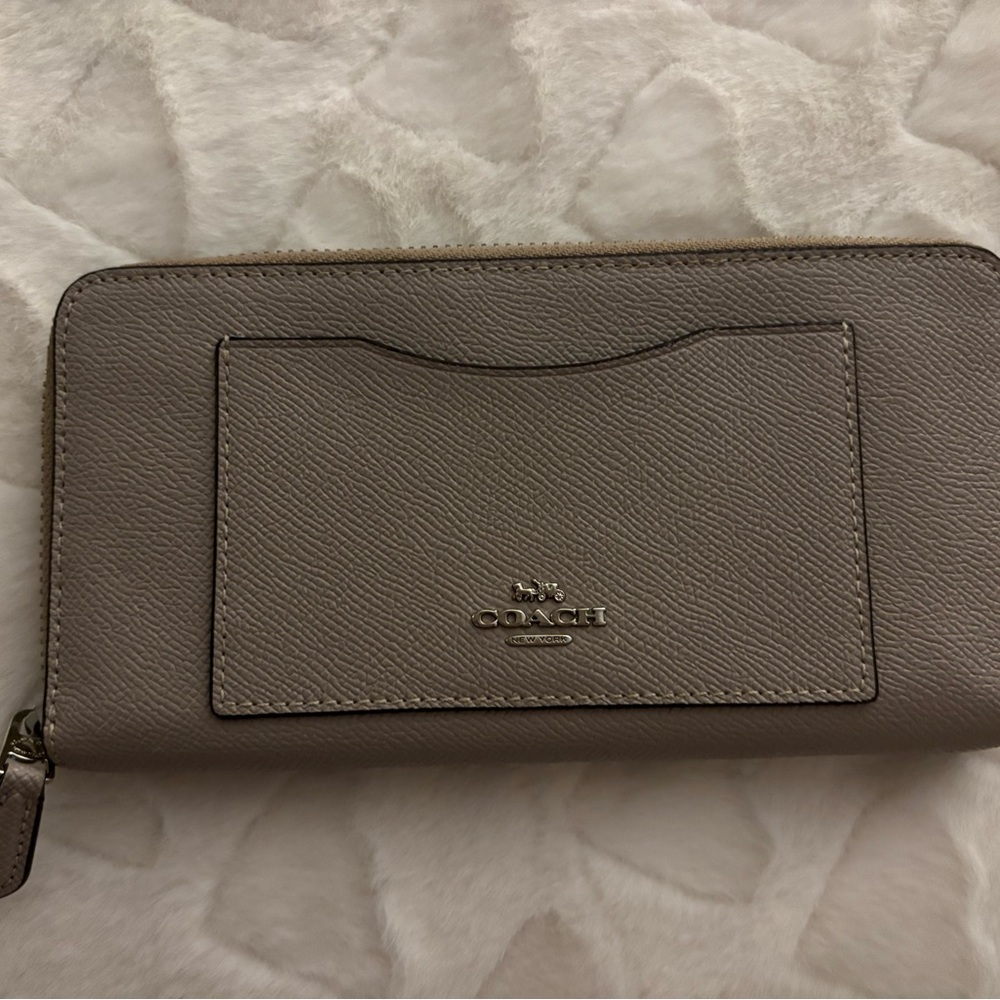 Coach Gray Leather Wallet